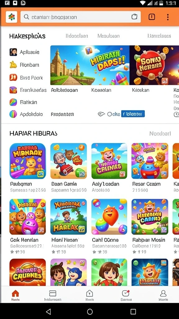 Mode permainan yang seru dan beragam.