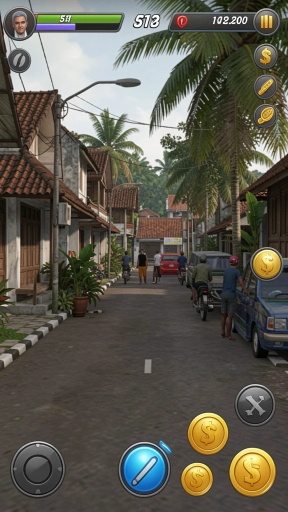Tampilan awal game yang menarik dan mudah dinavigasi.
