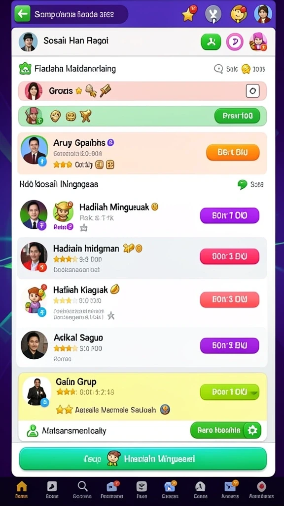 Gambar menunjukkan salah satu fitur sosial di ASKASINO.