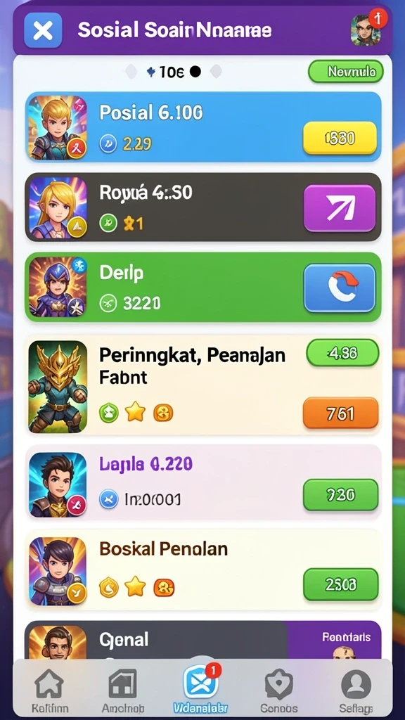 Berbagai pilihan permainan yang mendebarkan.