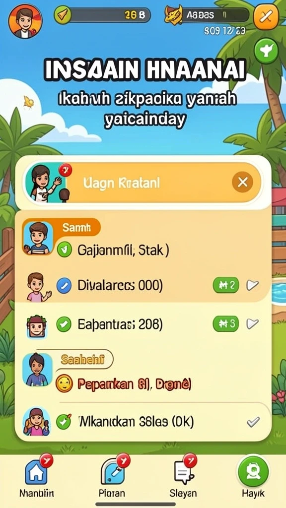 Momen seru saat menyelesaikan misi.