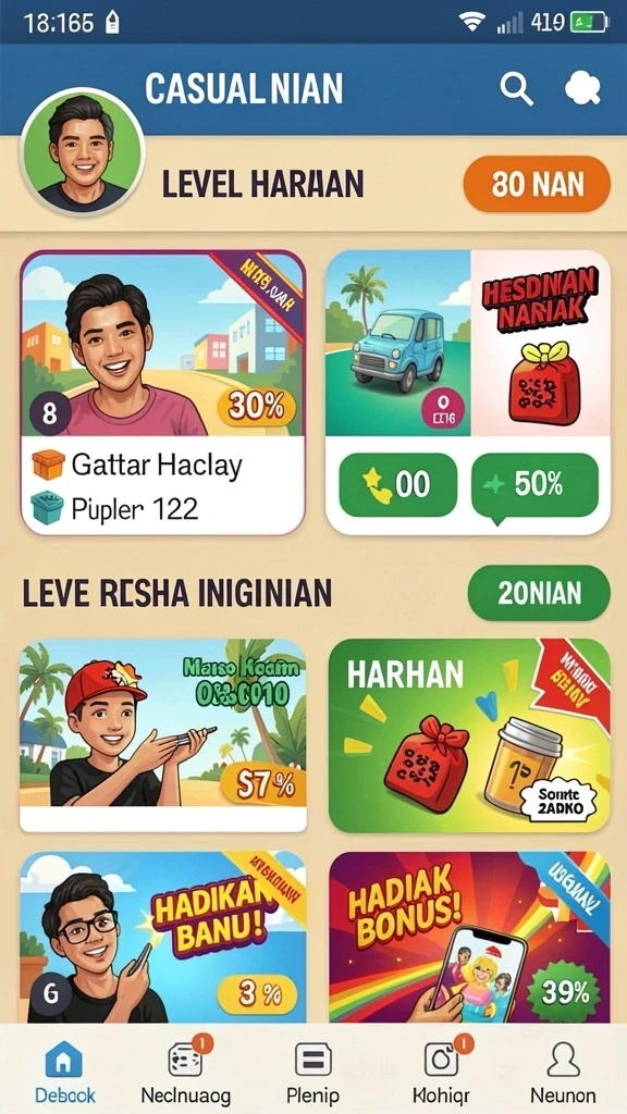 Tampilan antarmuka pengguna yang ramah dan modern.