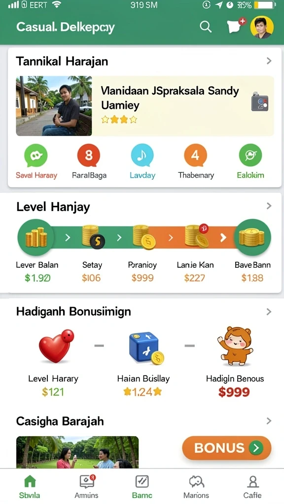 Fitur live chat untuk berinteraksi dengan pemain lain.
