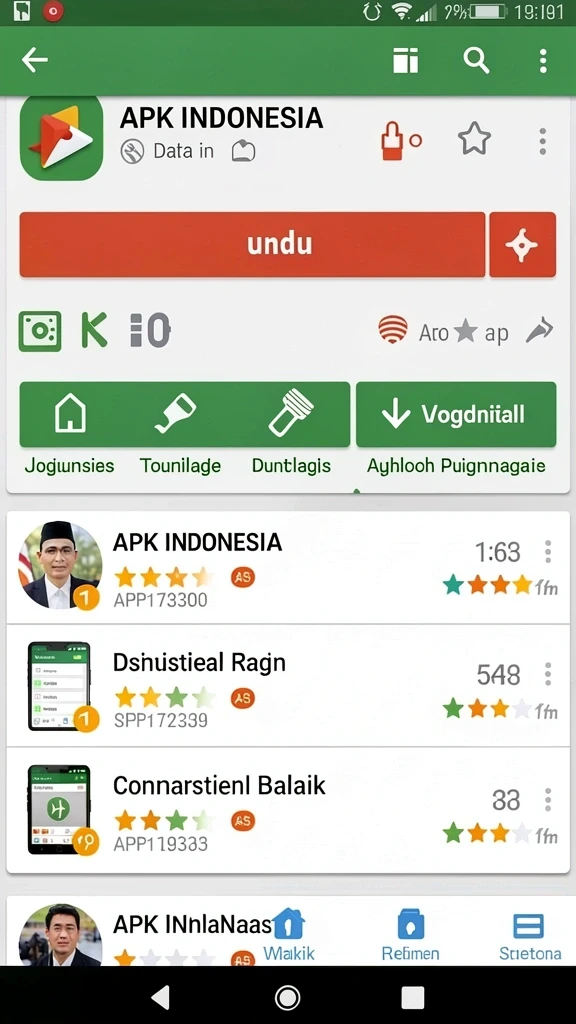 Tampilan menu utama yang menarik dan intuitif.