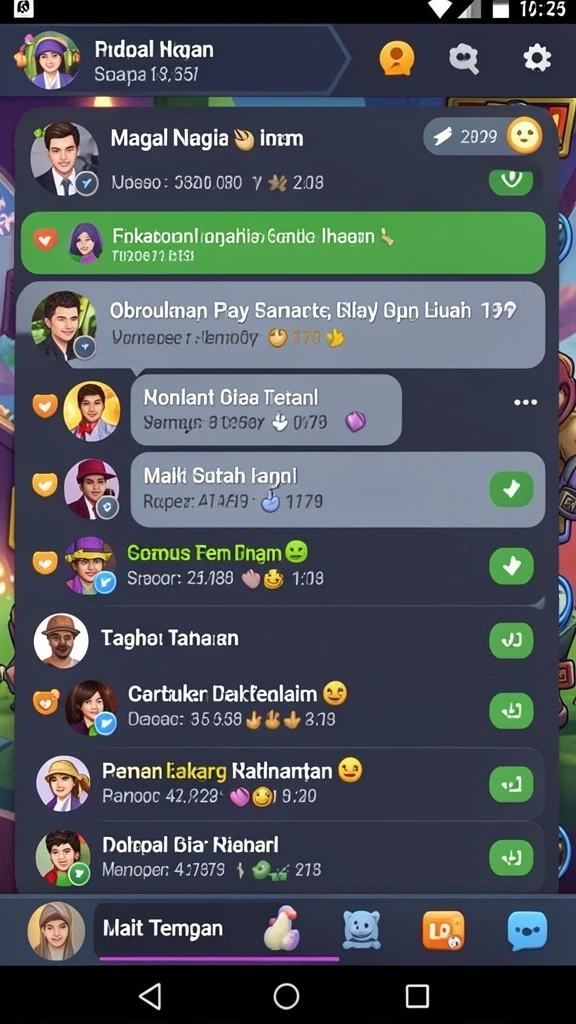 Karakter-karakter menarik siap untuk dimainkan.