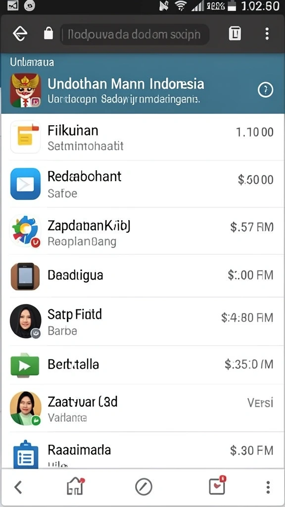 Screenshot menunjukkan proses pendaftaran yang sederhana.