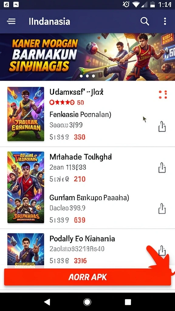 Tangkapan layar antarmuka utama KING999.