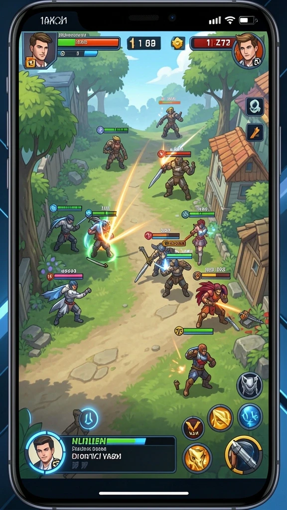 Screenshot menunjukkan tampilan awal permainan dengan grafis yang menarik.