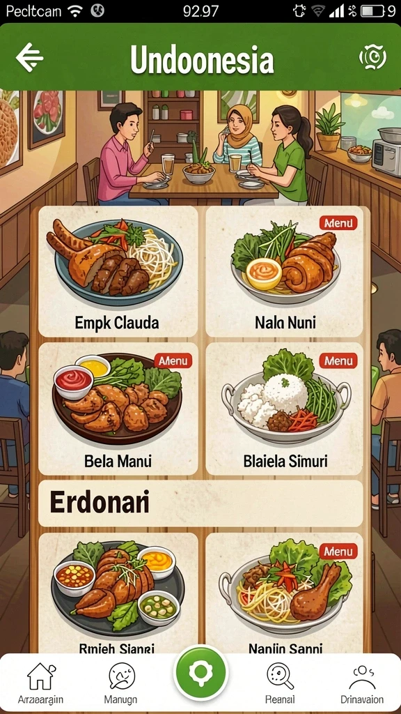Menampilkan karakter utama dalam aksi pertarungan.