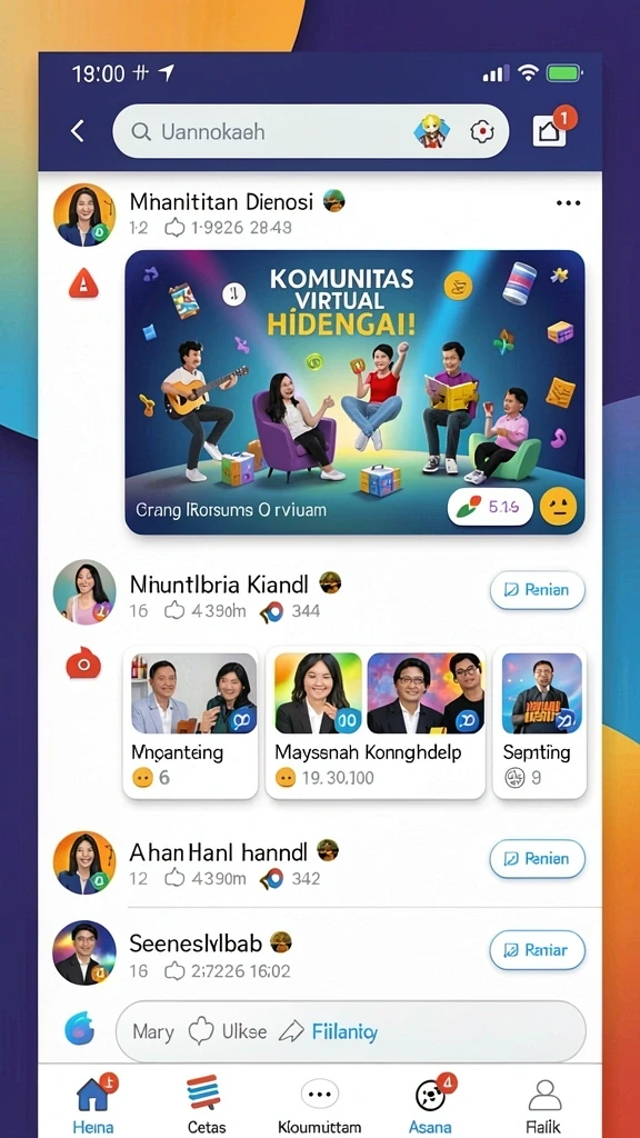 Tangkapan layar menggambarkan dunia fantastis yang luas dalam game.