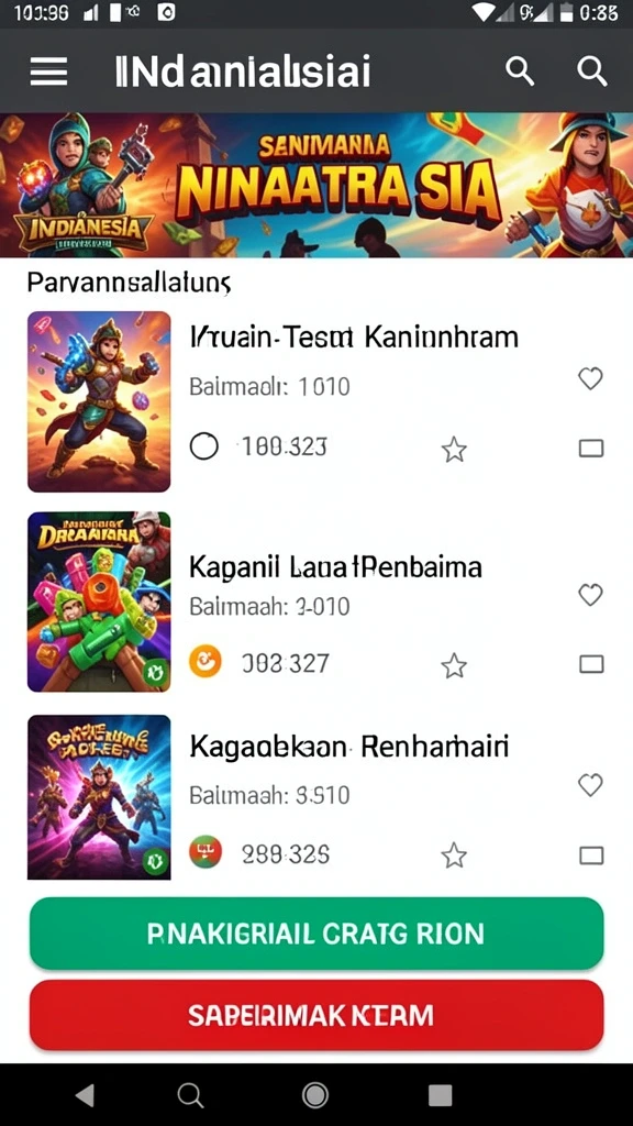 Tampilan grafis yang menarik dan berwarna.