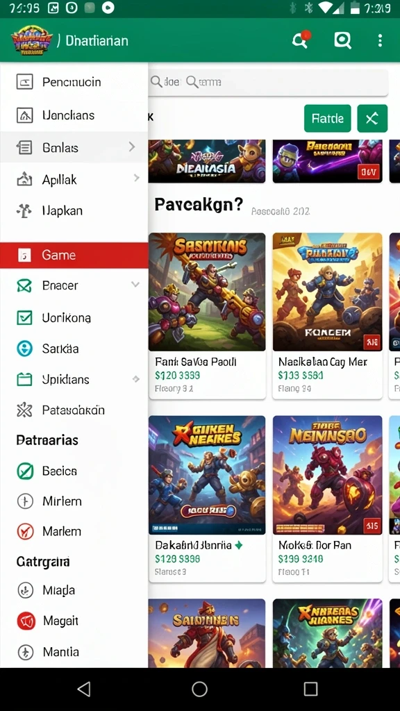 Tampilan awal yang menarik dan mudah digunakan.