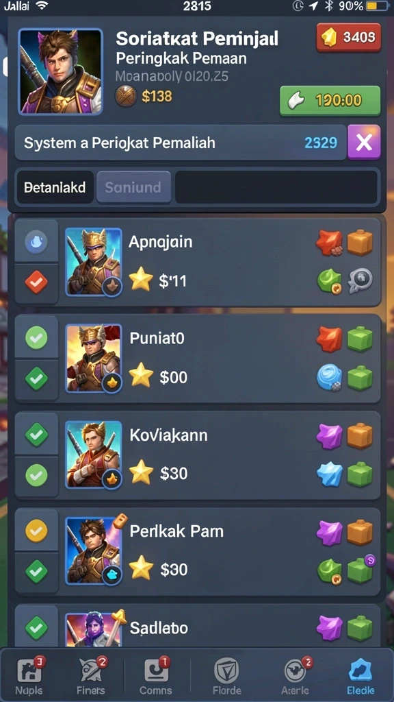 Fitur chatting yang meningkatkan interaksi antar pemain.