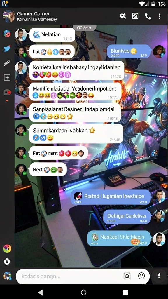 Fitur sosial untuk berinteraksi dengan pemain lain.