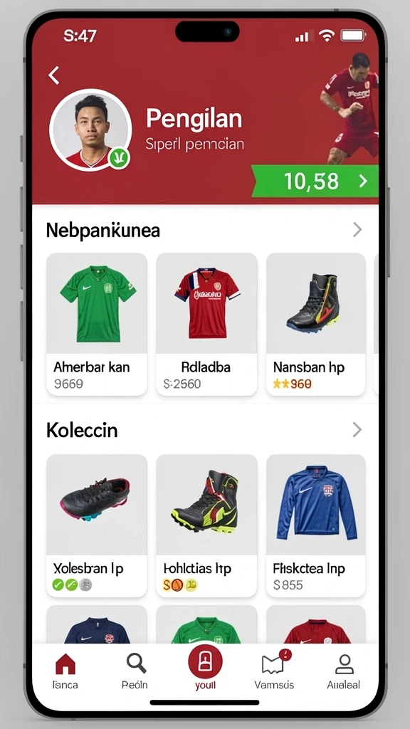 Tampilan antarmuka aplikasi yang intuitif.