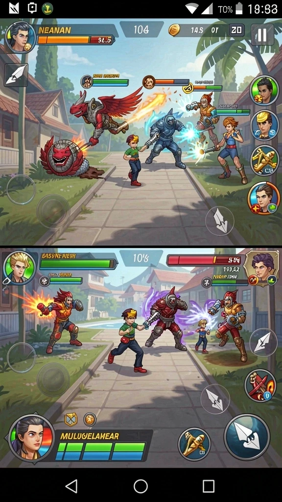 Tangkapan layar menunjukkan fitur upgrade yang menarik di dalam game.