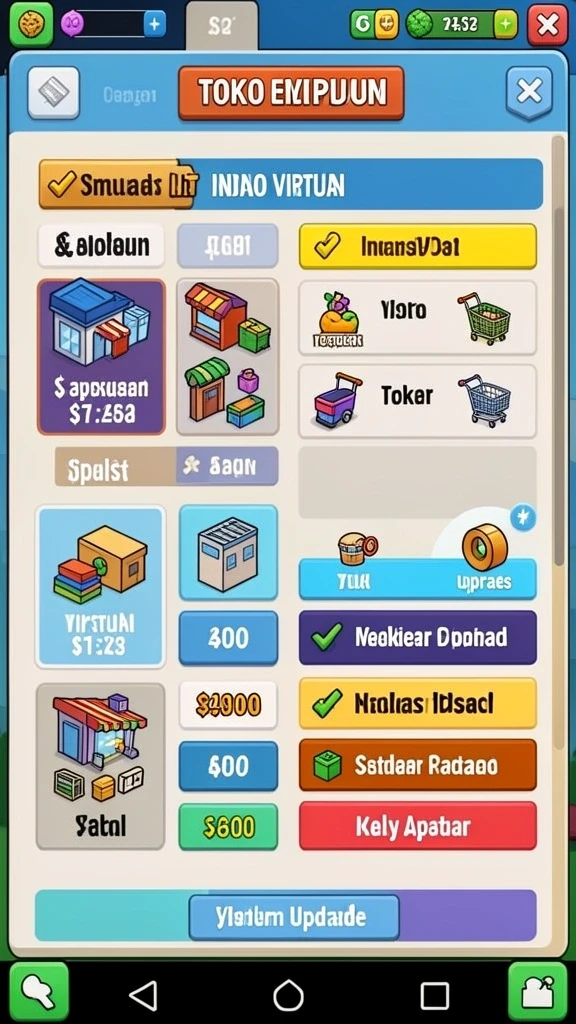 Tampilan antarmuka yang intuitif dan menarik.